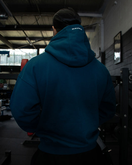 Navy Quarter zip Hoodie