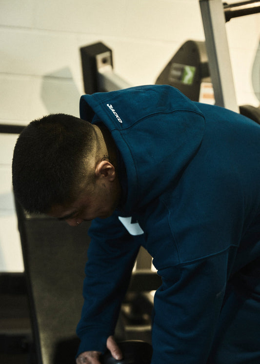 Navy Quarter zip Hoodie