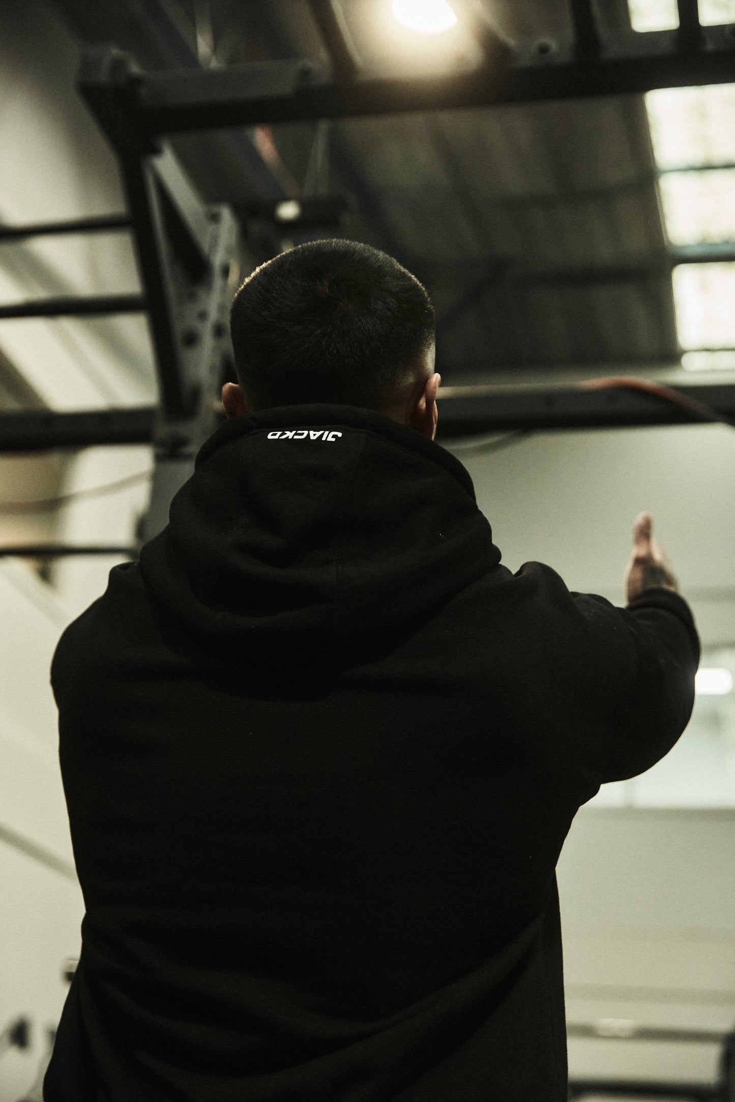 Black Quarterzip Hoodie