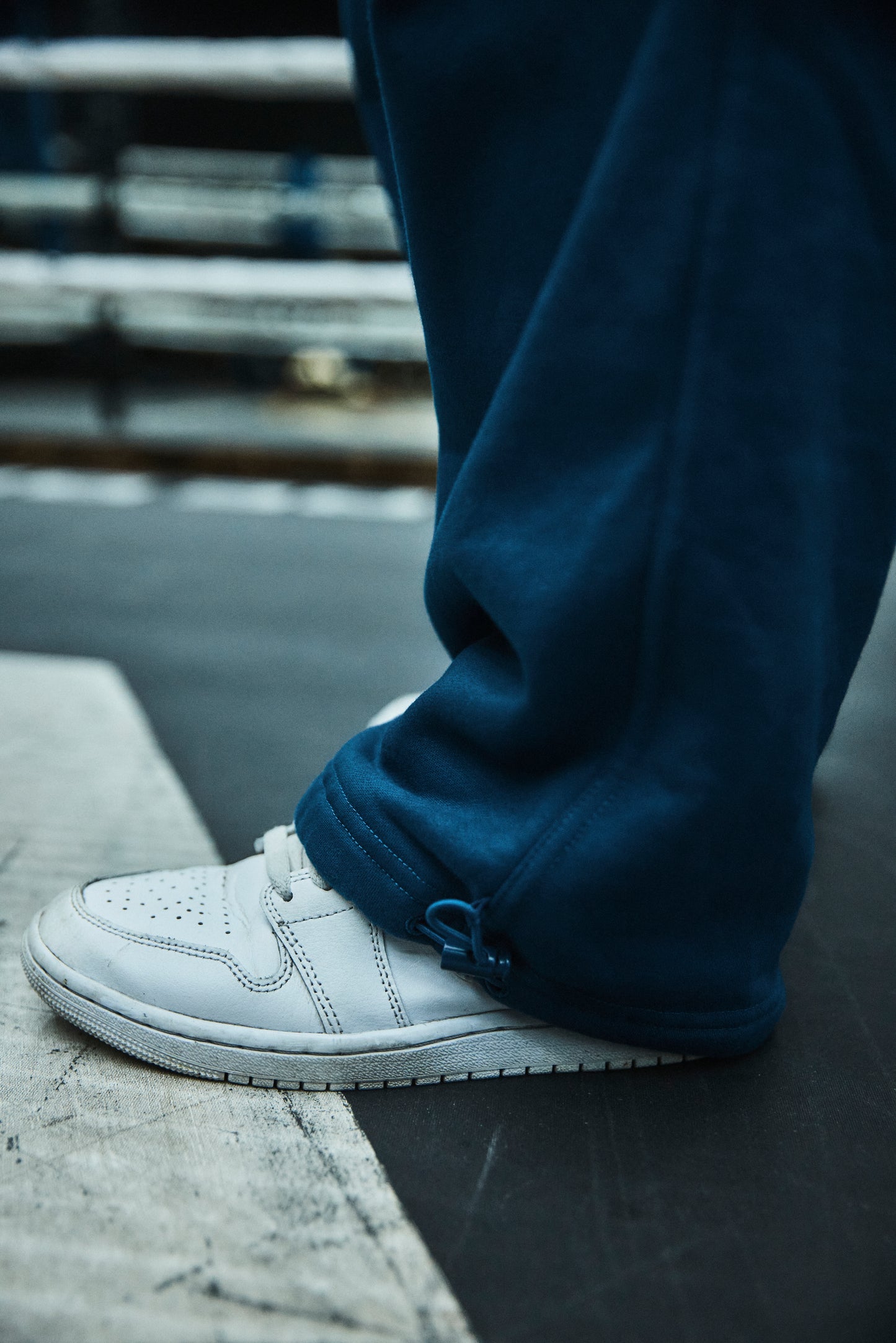 Navy Adjustable Cuff Trackpants