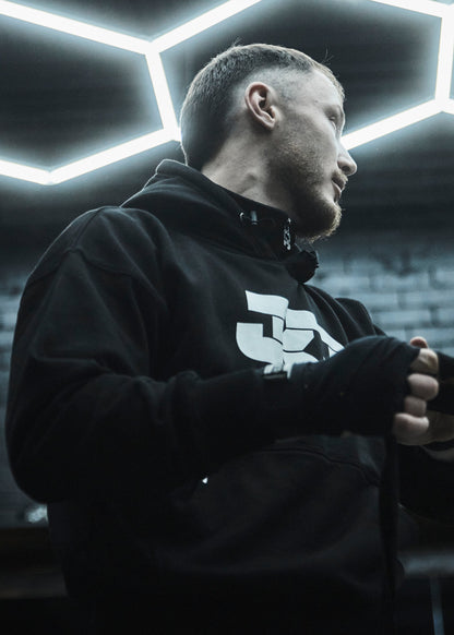 Black Quarterzip Hoodie