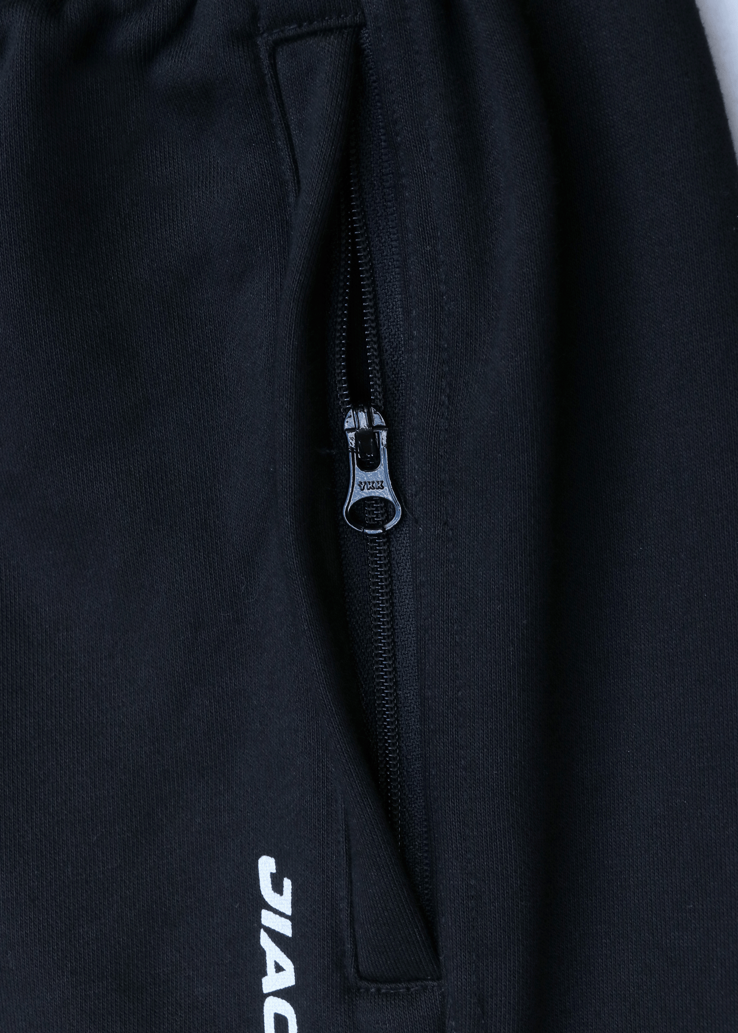 Black Adjustable Cuff Trackpants