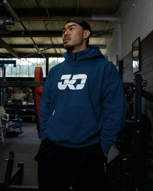Navy Quarter zip Hoodie