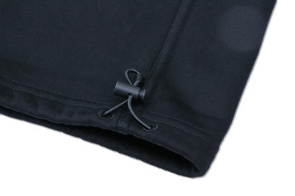 Black Adjustable Cuff Trackpants