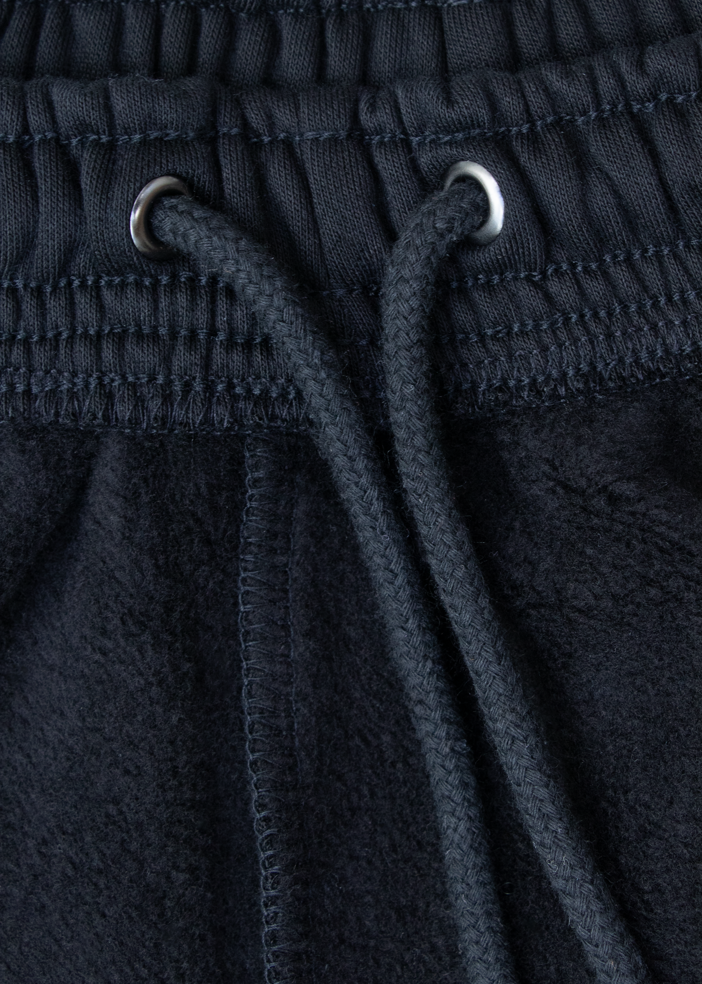 Black Adjustable Cuff Trackpants