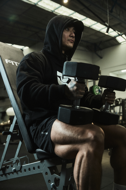 Black Quarterzip Hoodie