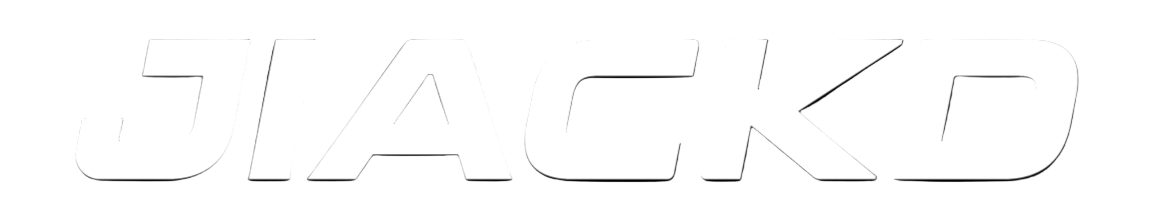 White 'JIACKD' logo