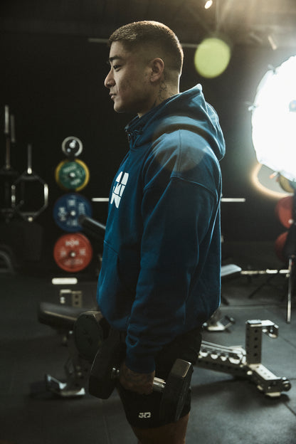 Navy Quarter zip Hoodie